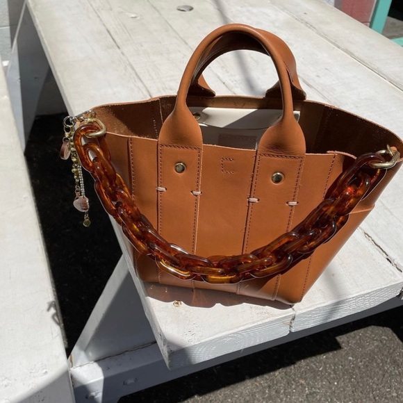 Clare V. Le Box Tote in Brown